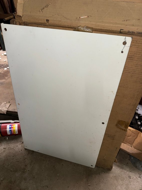 White Painted Steel Mounting Plate or Sub Panel;