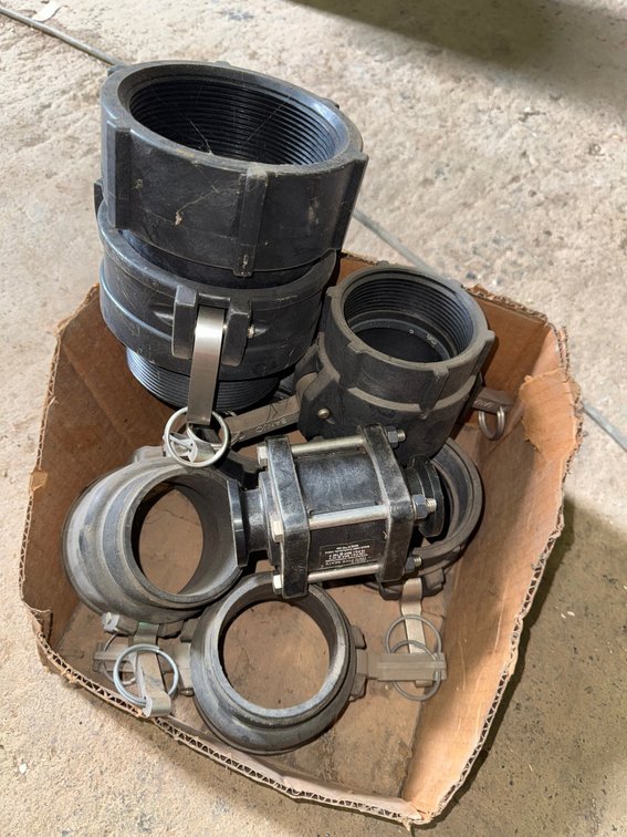 Black Poly Cam and Groove Fittings