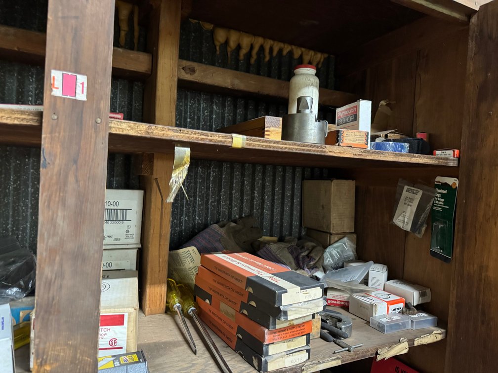 Contents of shelf