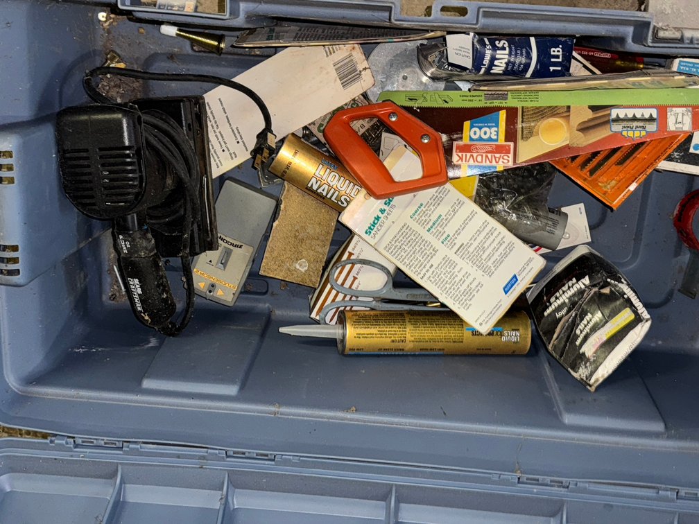 Storage Tote and contents