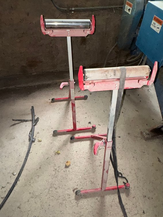 2-Work Pro Folding Roller Stands