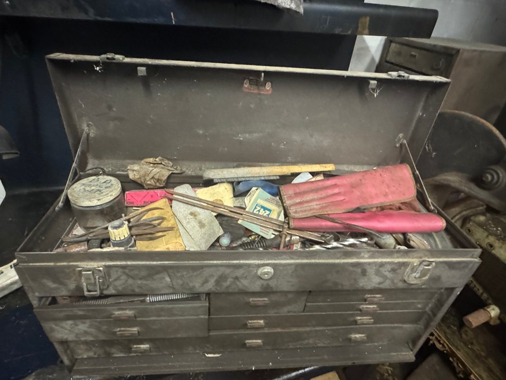 Metal Toolbox including all equipment and tools