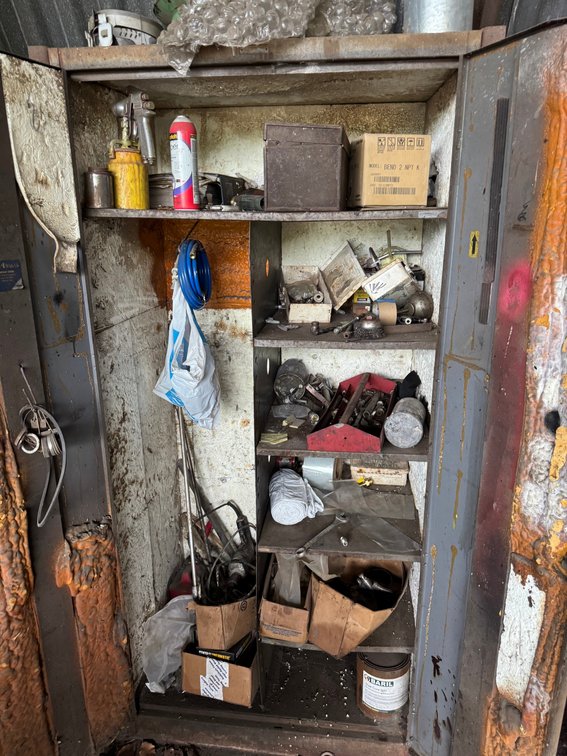 Vintage Industrial Metal Cabinet