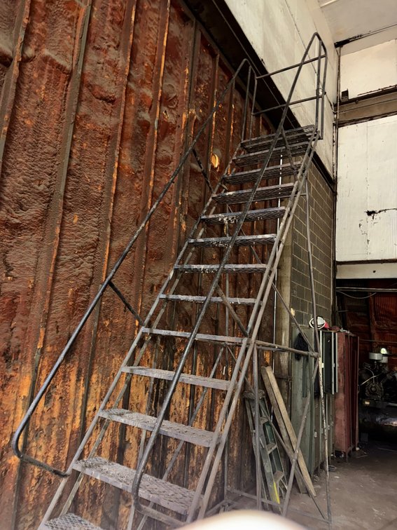 Industrial Steel  rolling Ladder