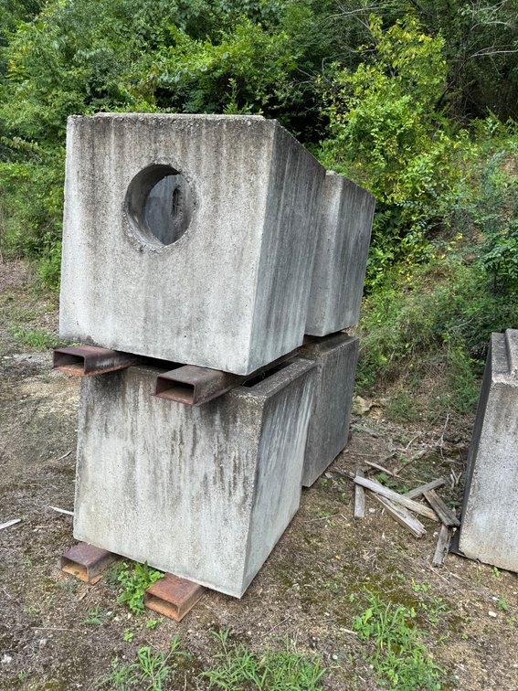 2-Concrete Drop Boxes Or Head Walls