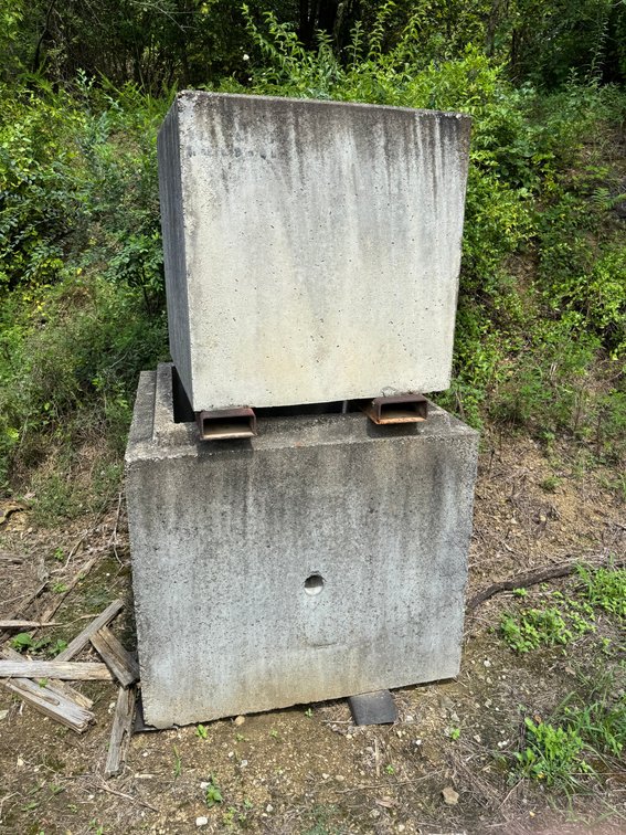 2-Pre Cast Concrete Blocks