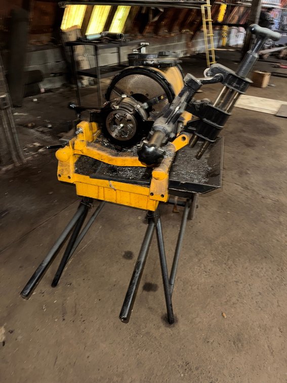 Heavy Duty Industrial Pipe Threading Machine