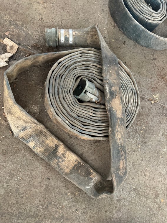Used Rubber Ribbed Lay Flat Discharge Hose