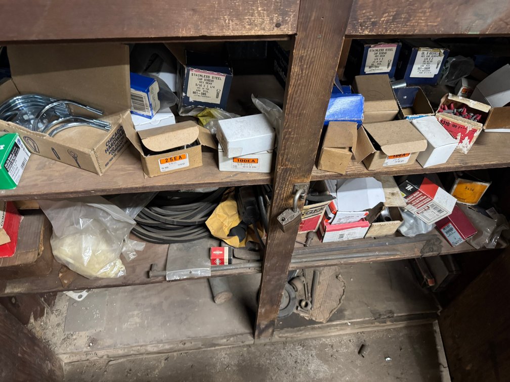 Contents of shelves