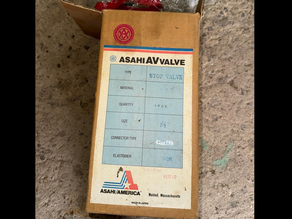 1/2 Globe Valve with a Red Handle