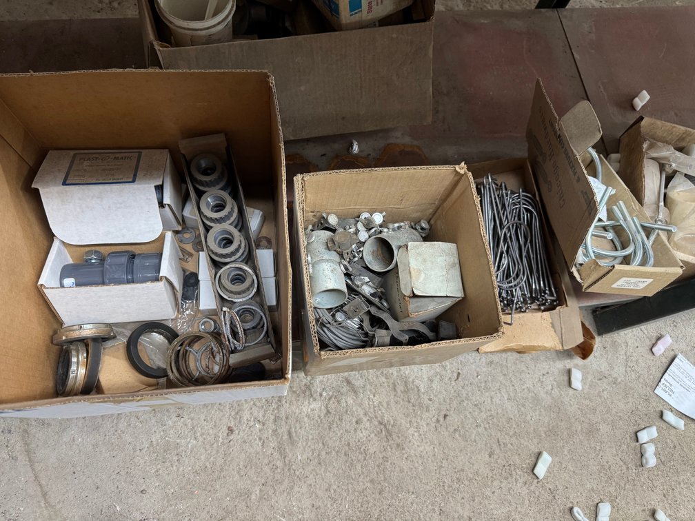 Assorted industrial hardware