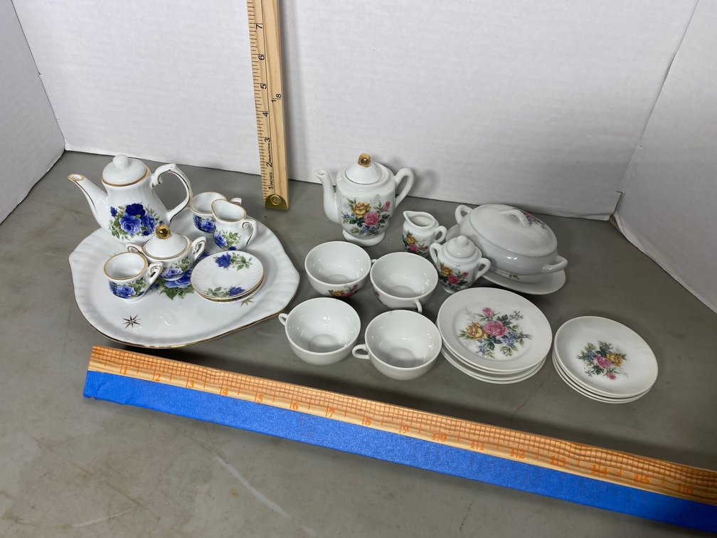 2 Sets of child's tea sets