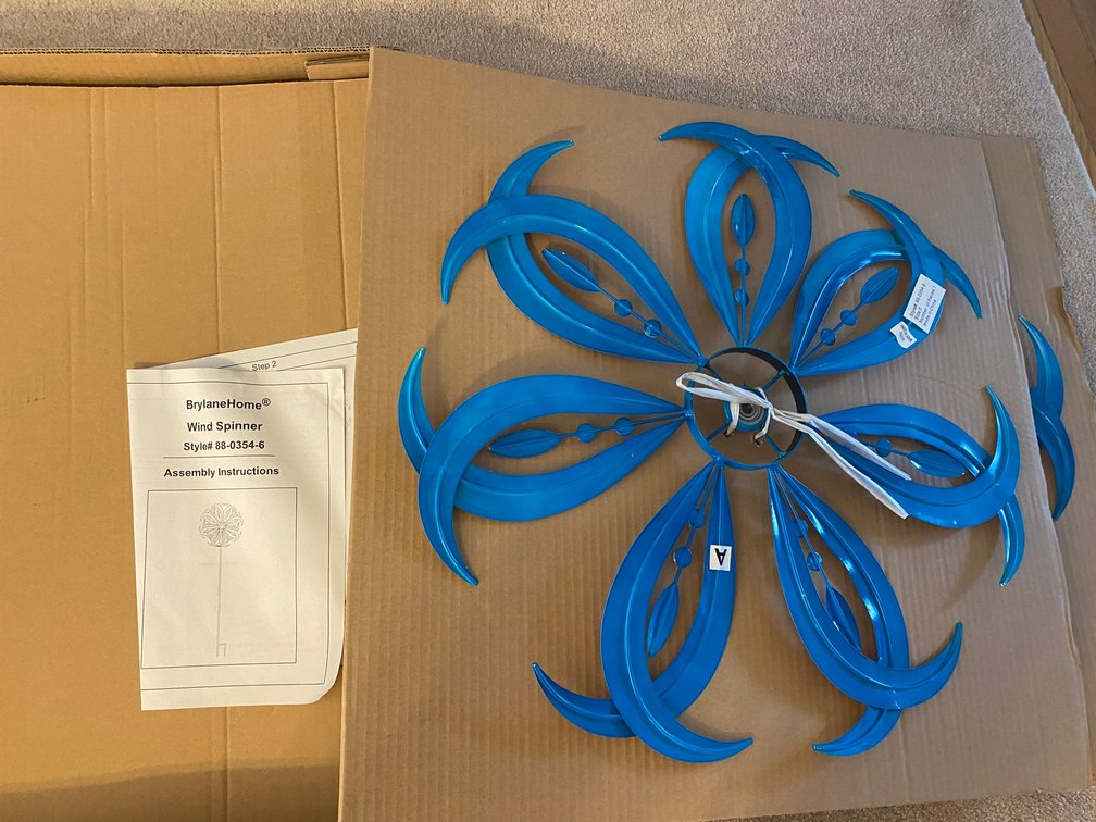 Brylane Home wind spinner for lawn