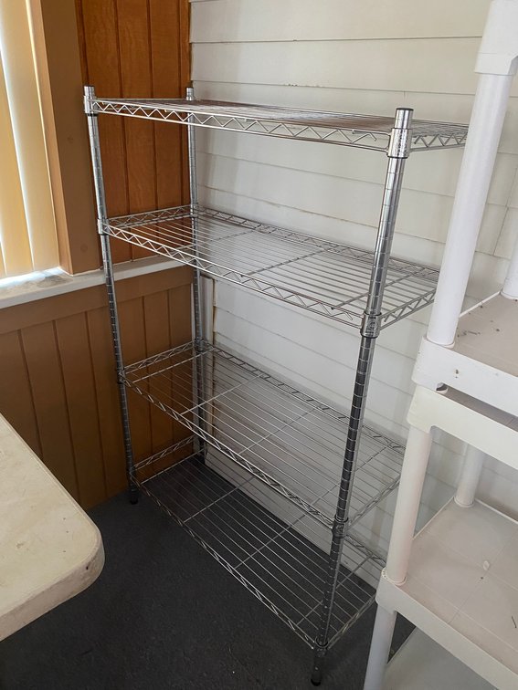 Metal shelf