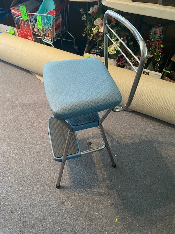 Cosco stepstool with chrome legs and frame