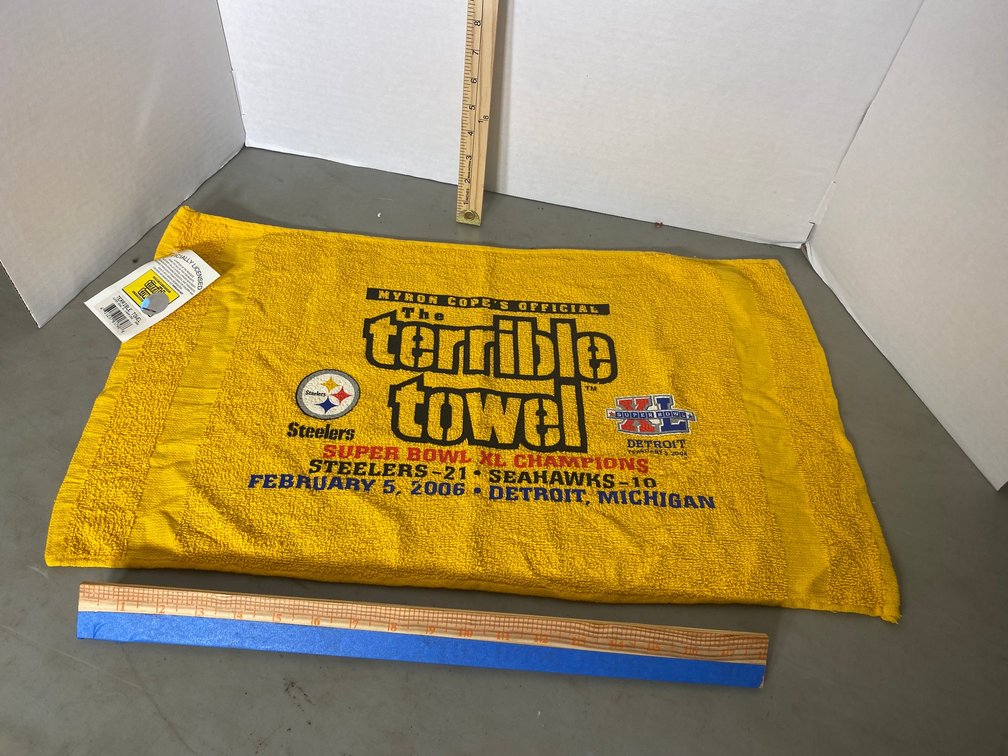 Myron Cope's Official Terrible Towel-dated February 5, 2006