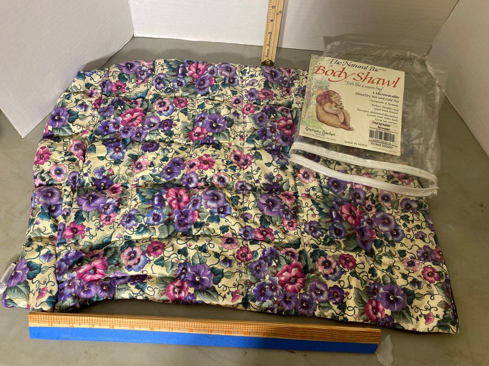 The Natural Pac Body Shawl microwavable hot or cold pac