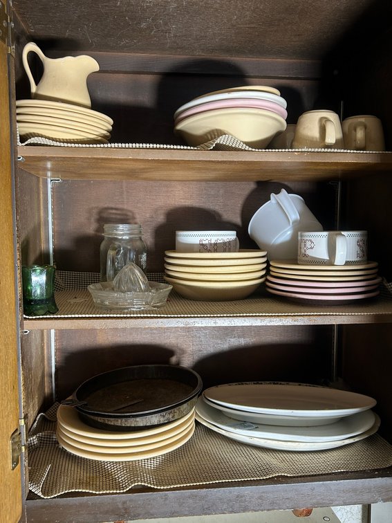 Contents of cabinets