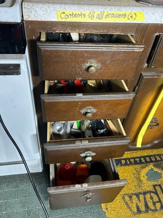 Contents of 4 drawers