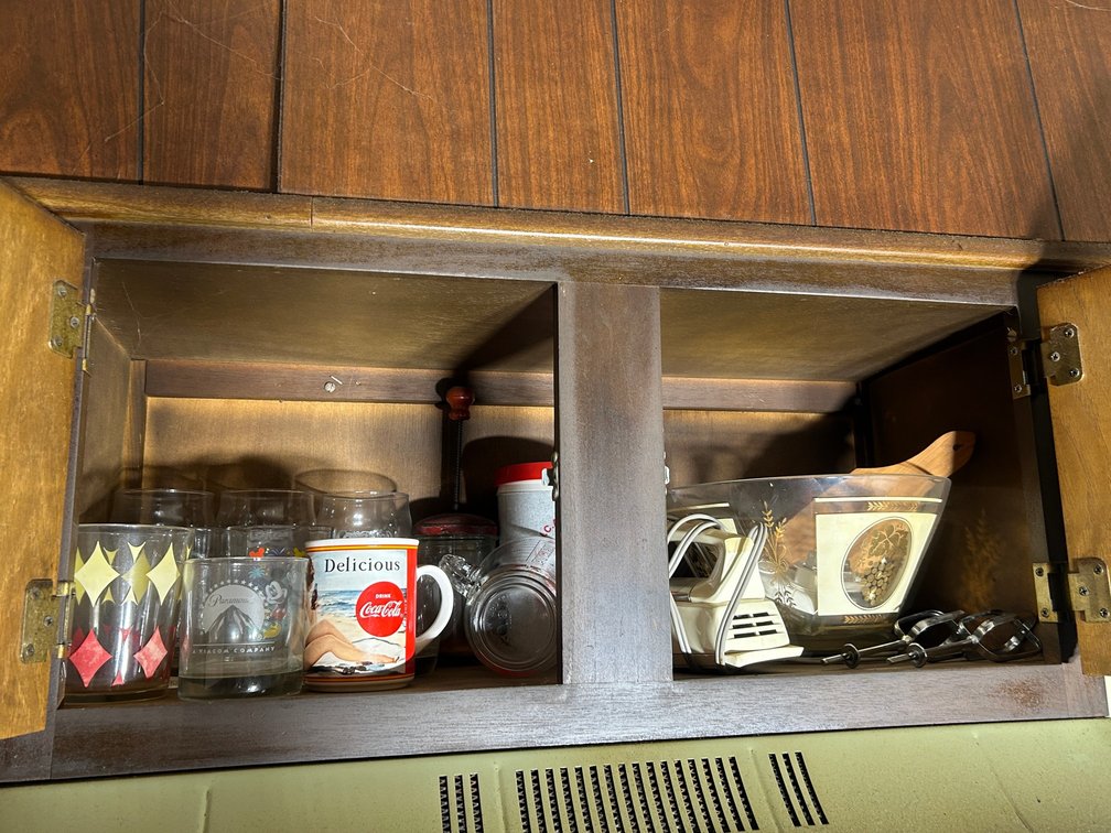 Contents of cabinet