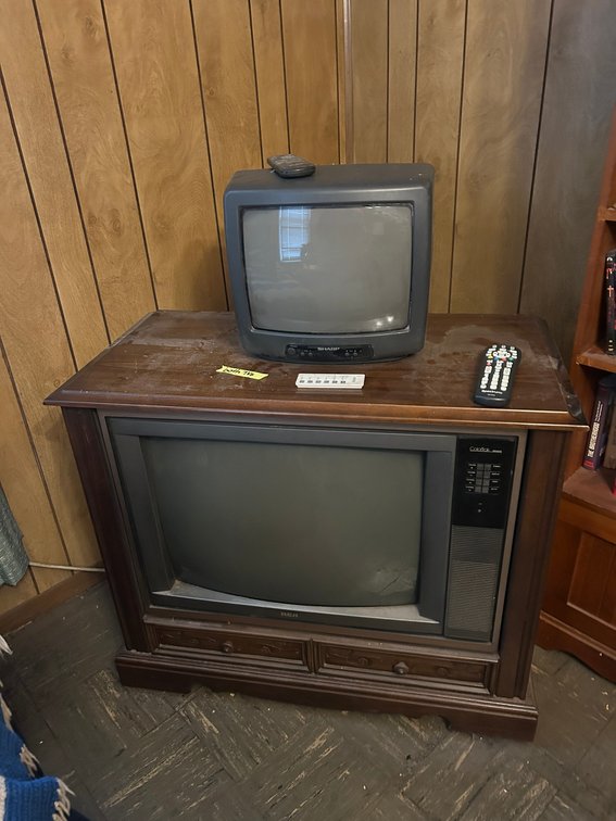 2 Televisions with remotes