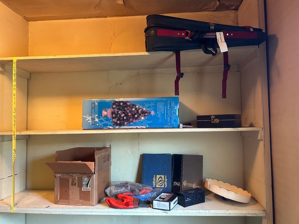 Contents of shelf