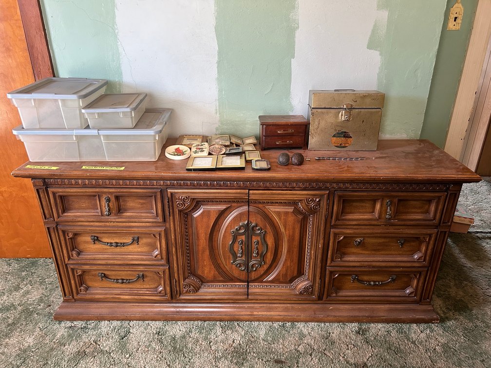 Sideboard with doors and drawers-including contents