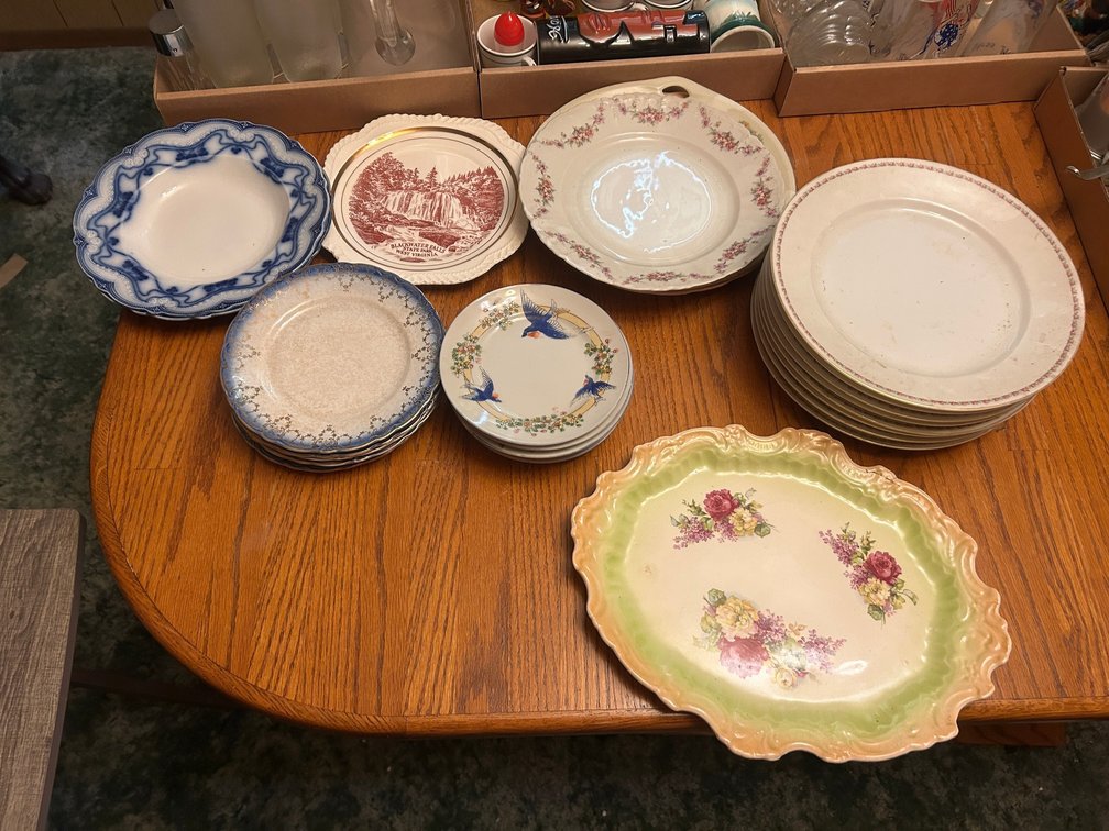 Platters, plates, Blackwater Falls collector plate