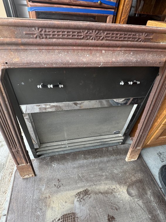 Heat surge electric fireplace heater, compact movable unit