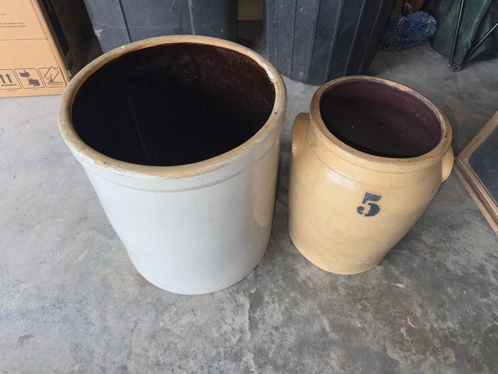 2 Stoneware crocks