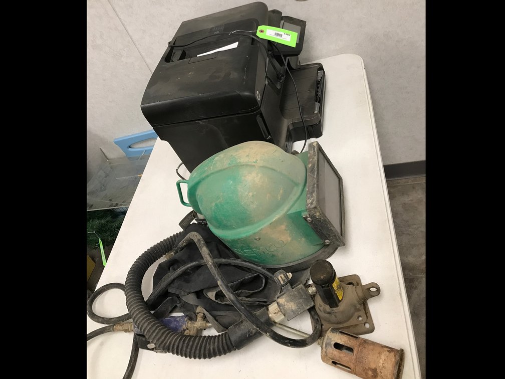 HP Printer, Sand Blasting Helmet