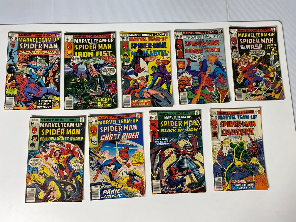 Vintage Marvel Team Up comic books