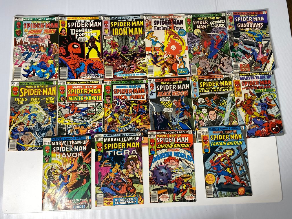 Vintage Marvel Team Up comic books