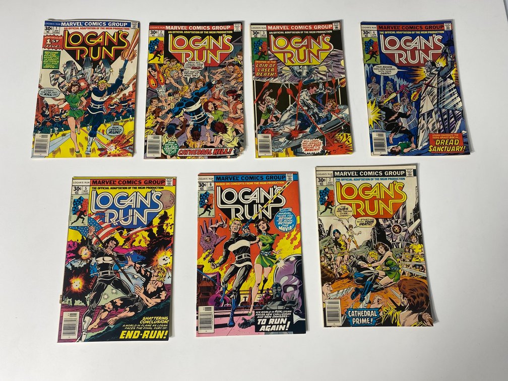 Vintage Logan's Run comic books