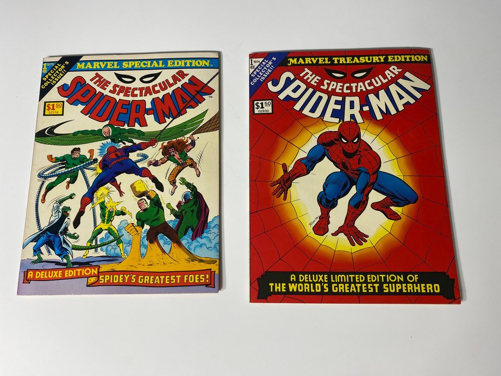 The Spectacular Spider-man-Deluxe Limited Edition comic books-2 count