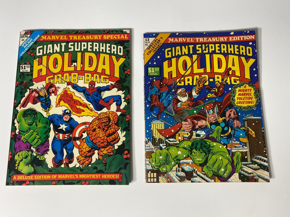 2 Giant Super Hero Holiday Grab Bag comic books
