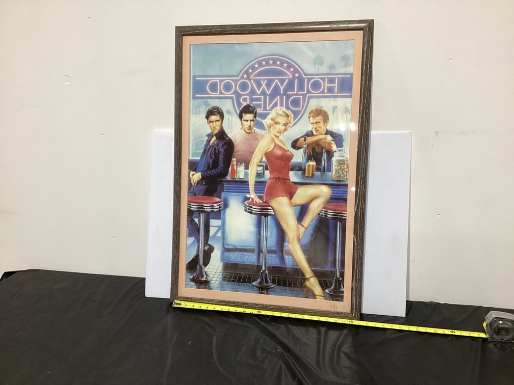 Hollywood Diner Framed Poster