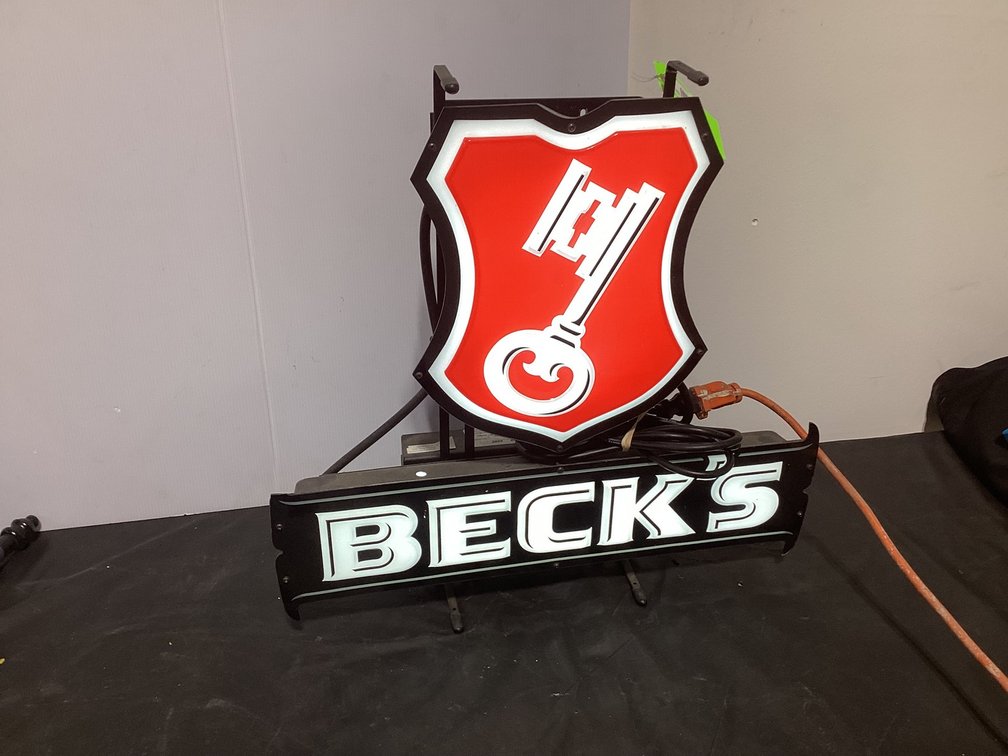 Becks Beer sign