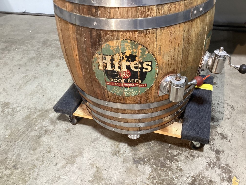 Hires Rootbeer Barrel Dispenser