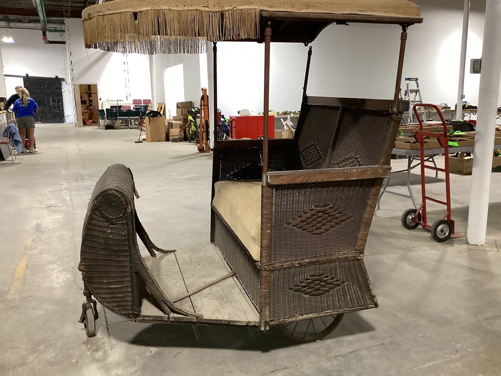 Atlantic City type Vintage Woven Wicker Jitney