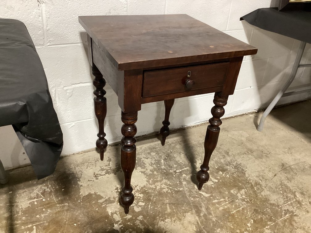 Small Wooden Side table with Drawer