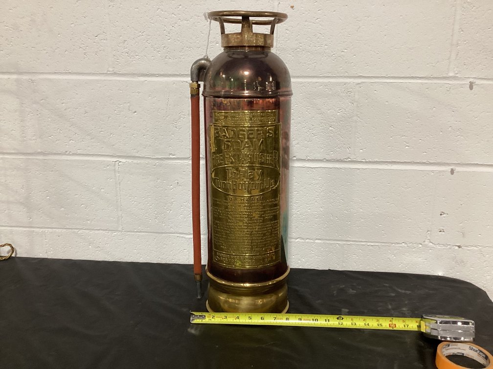 Copper Brass Fire Extinguisher