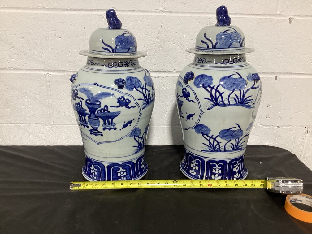 2-Oriential Temple jars