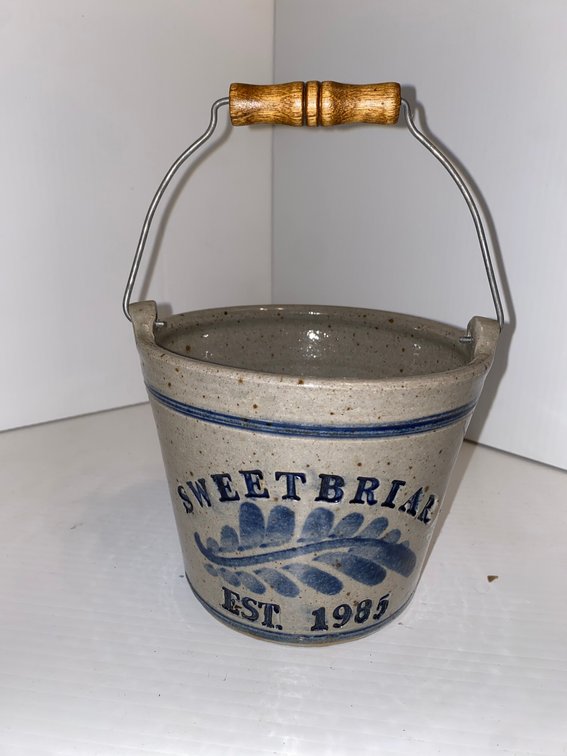 Small stoneware bucket
