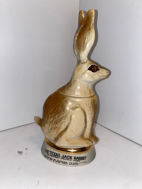 Jim Beam rabbit decanter