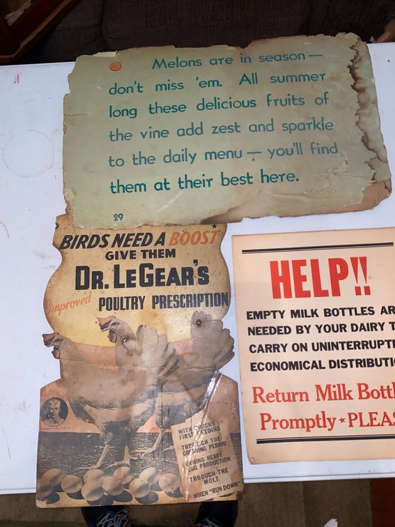 Antique advertising