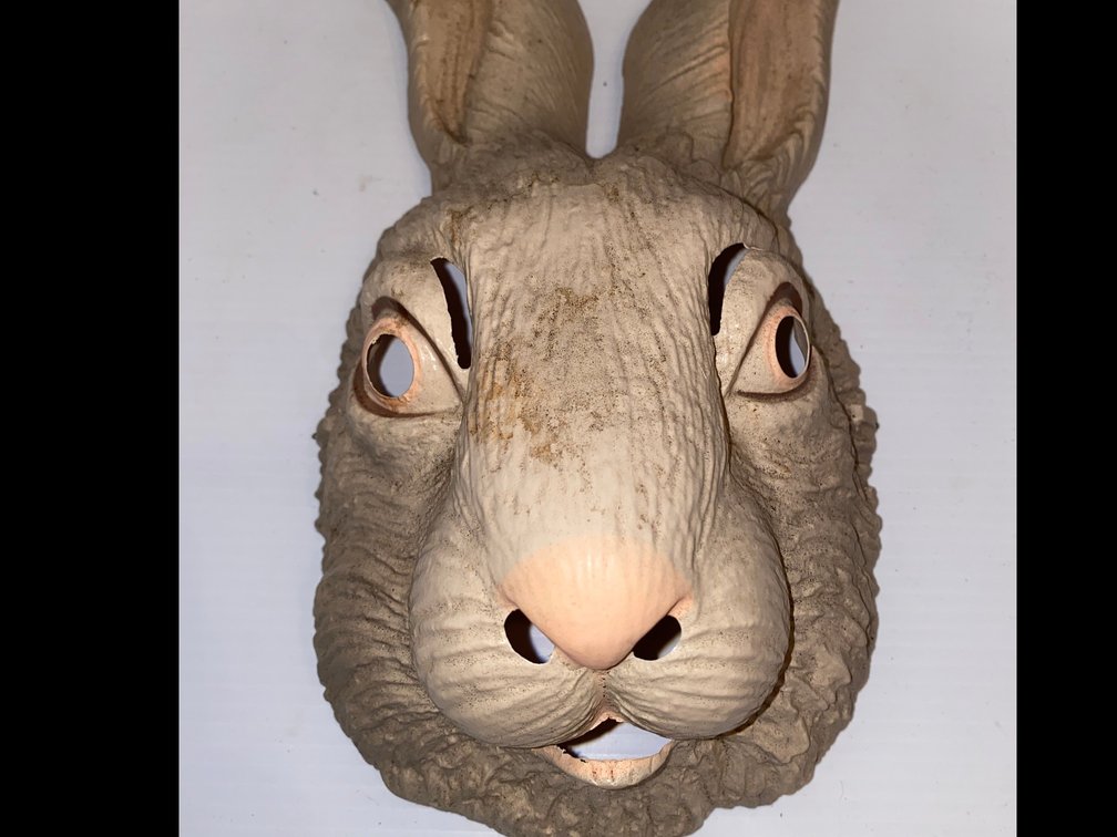 Antique Alice in Wonderland Rabbit mask
