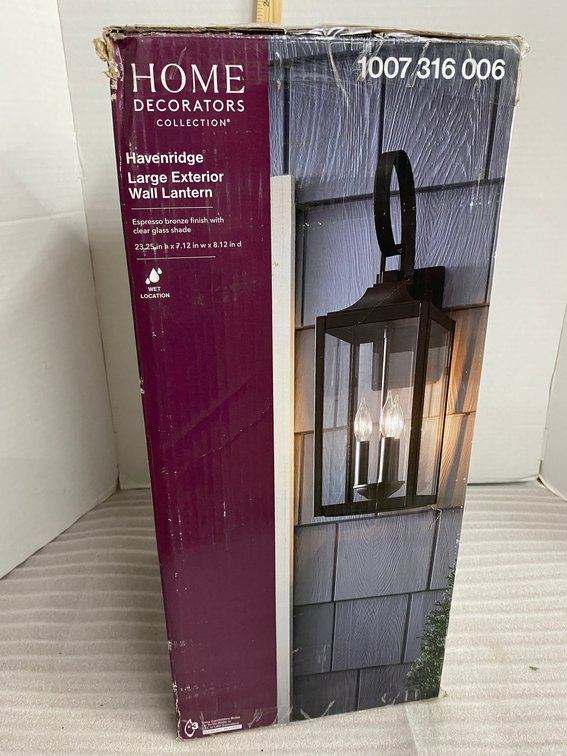 Large exterior wall lantern