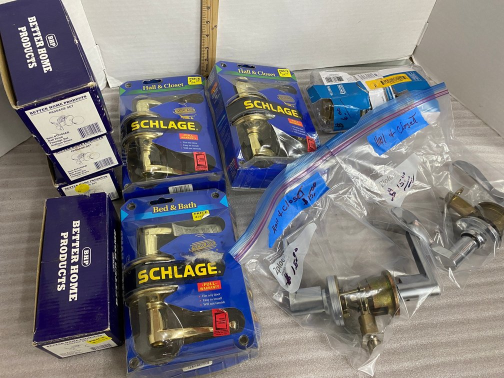 Schlage hall and closet door handles, Better Home Products doorknobs