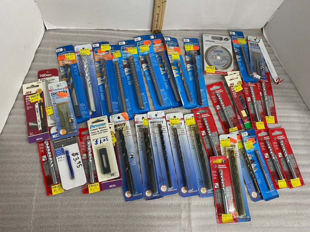 Assortment of drill bits
